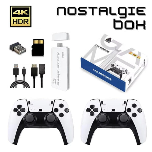 NostalgieBox 4K - Herbeleef je jeugd met deze Retro 4K Mini Console + 20.000 spellen.