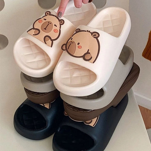 LANZZI Slippers - Schattig Capybara-ontwerp