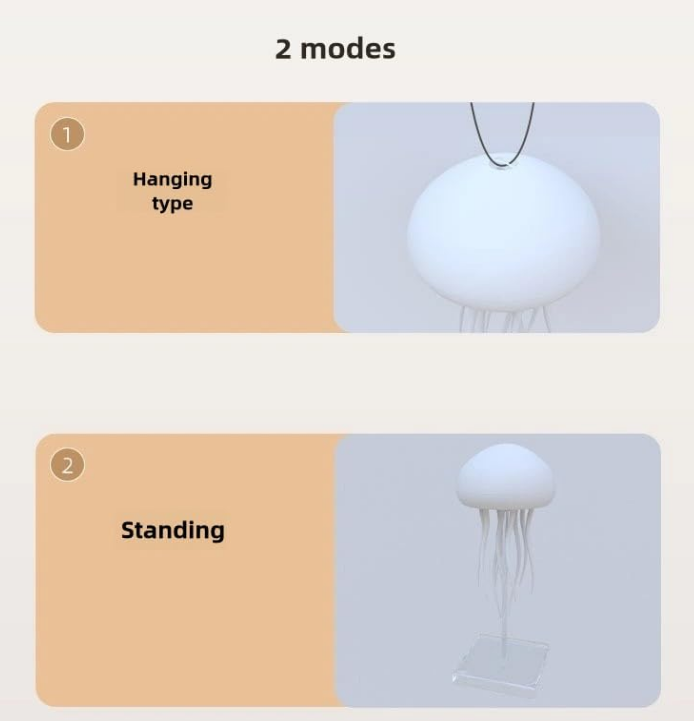 Zwemmende kwallenlamp