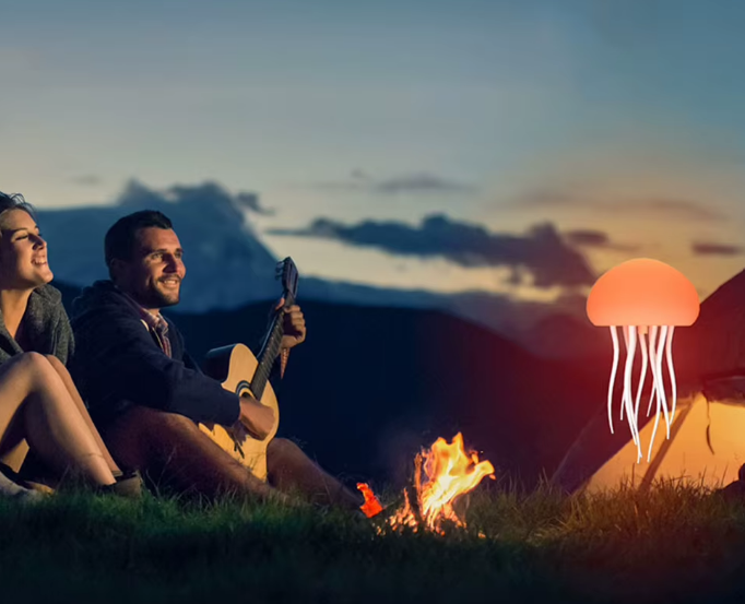 Zwemmende kwallenlamp