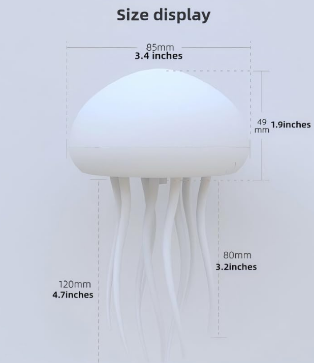 Zwemmende kwallenlamp