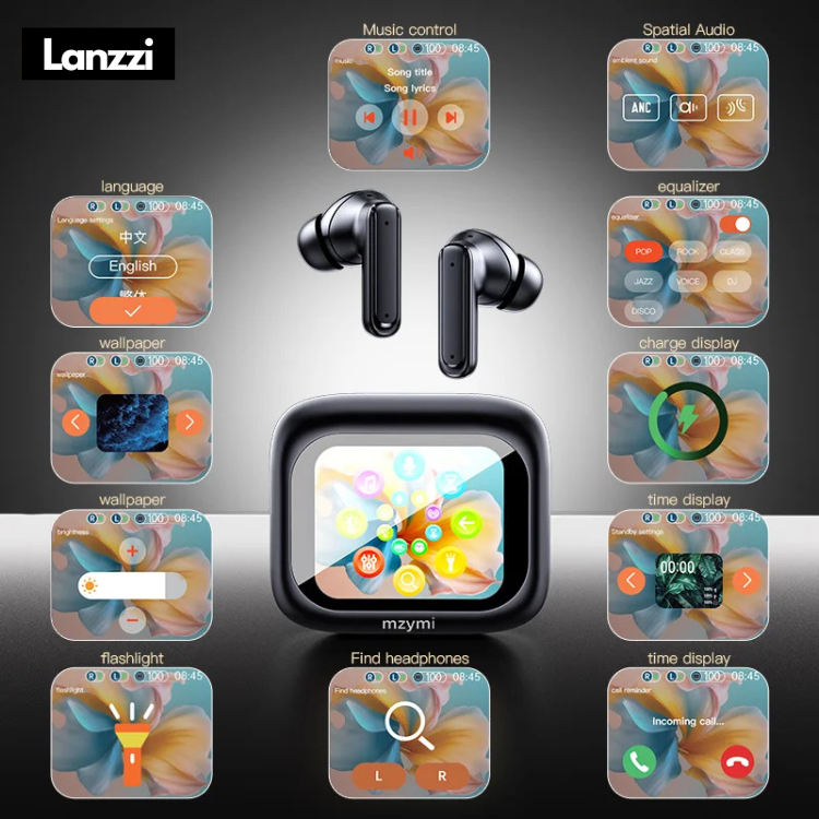 LANZZI Touchscreen Bluetooth Headset met Vertaal-app voor Xiaomi