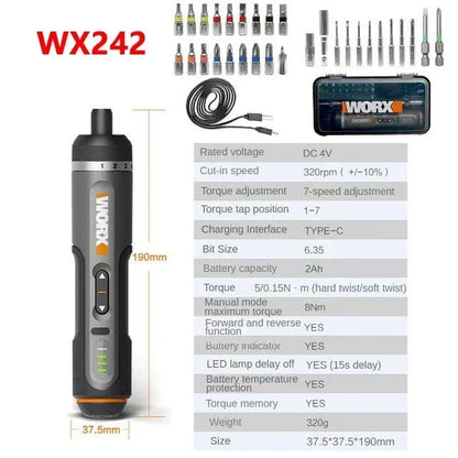WORX SmartDrive WX242 - "Precisie, kracht, prestaties — waar u het ook nodig hebt."