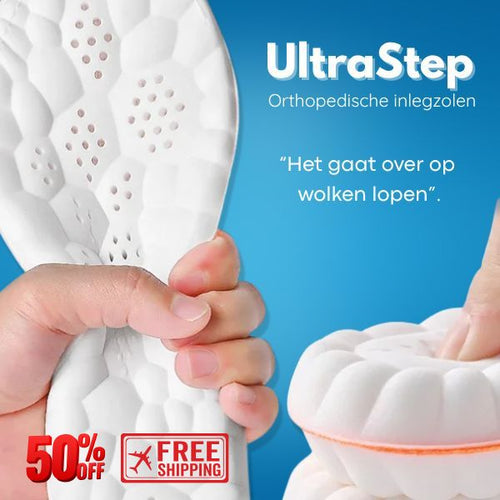 UltraStep - Orthopedische inlegzolen met pijnverlichting en maximaal comfort.