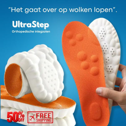 UltraStep - Orthopedische inlegzolen met pijnverlichting en maximaal comfort.
