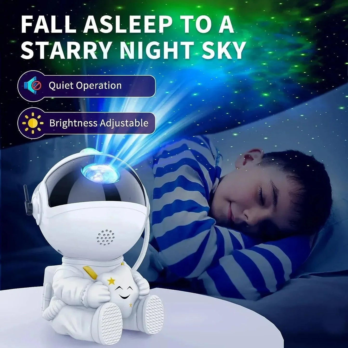 LANZZI Astronaut Galaxy Nachtlamp Projector