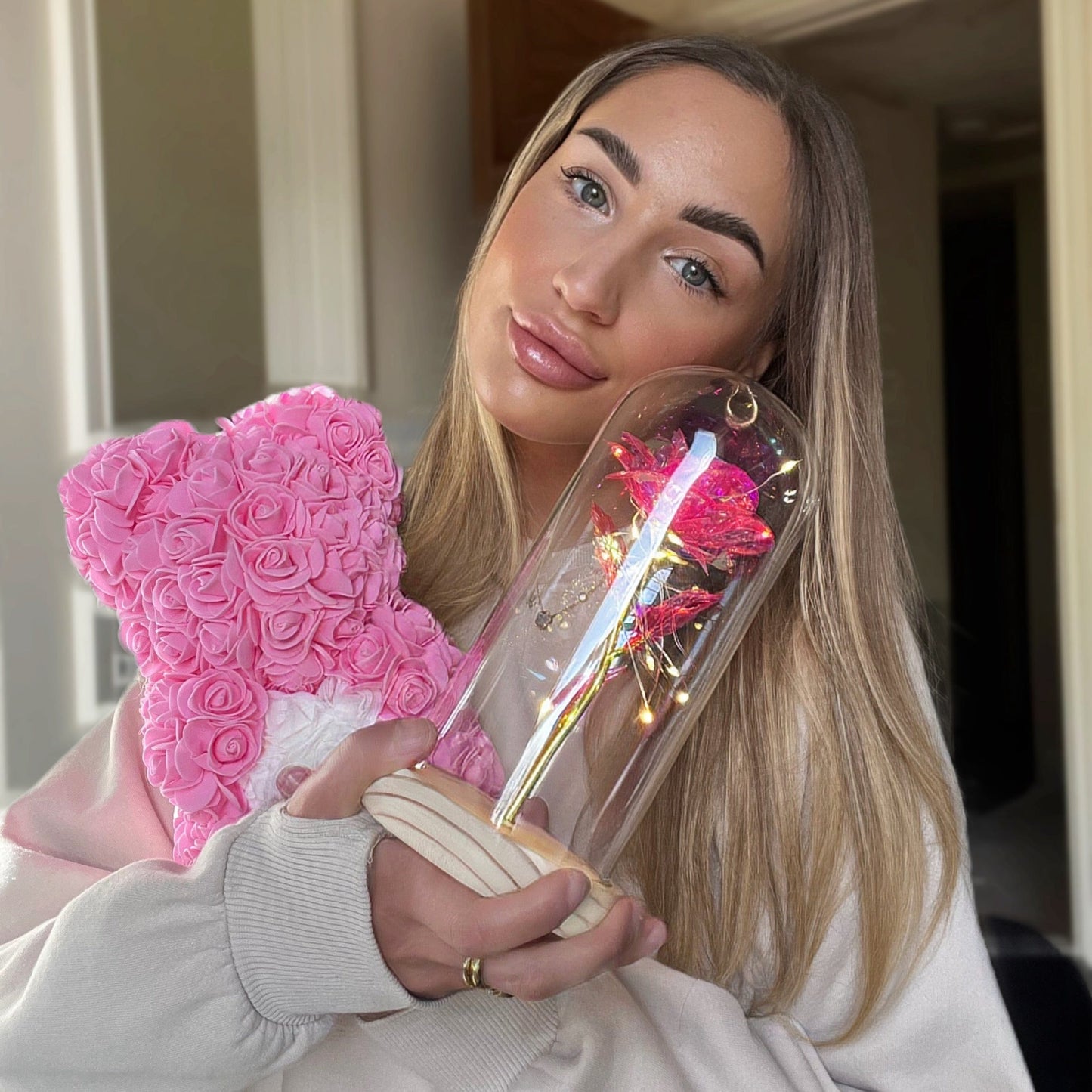 LANZZI Liefdeshart Rozenbeer