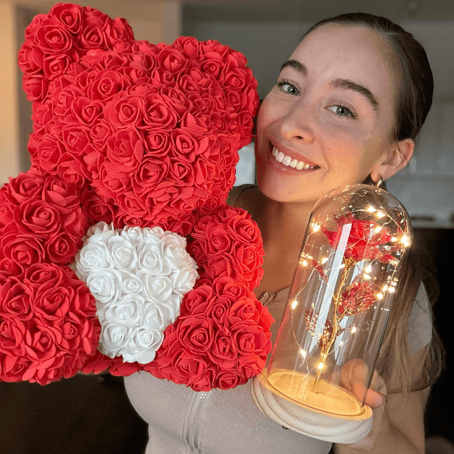 LANZZI Liefdeshart Rozenbeer