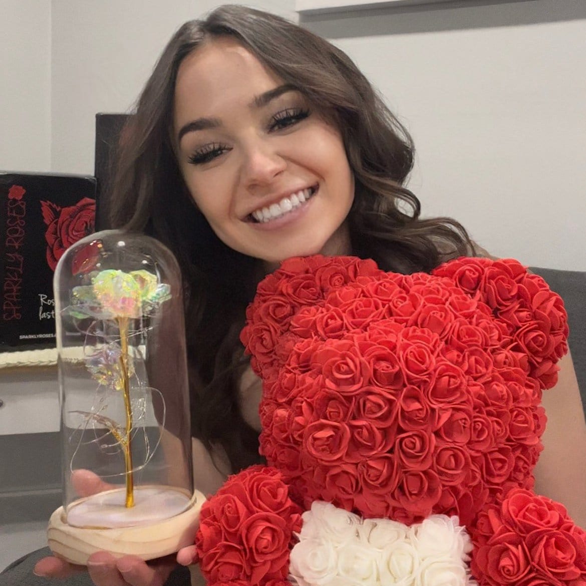 LANZZI Liefdeshart Rozenbeer