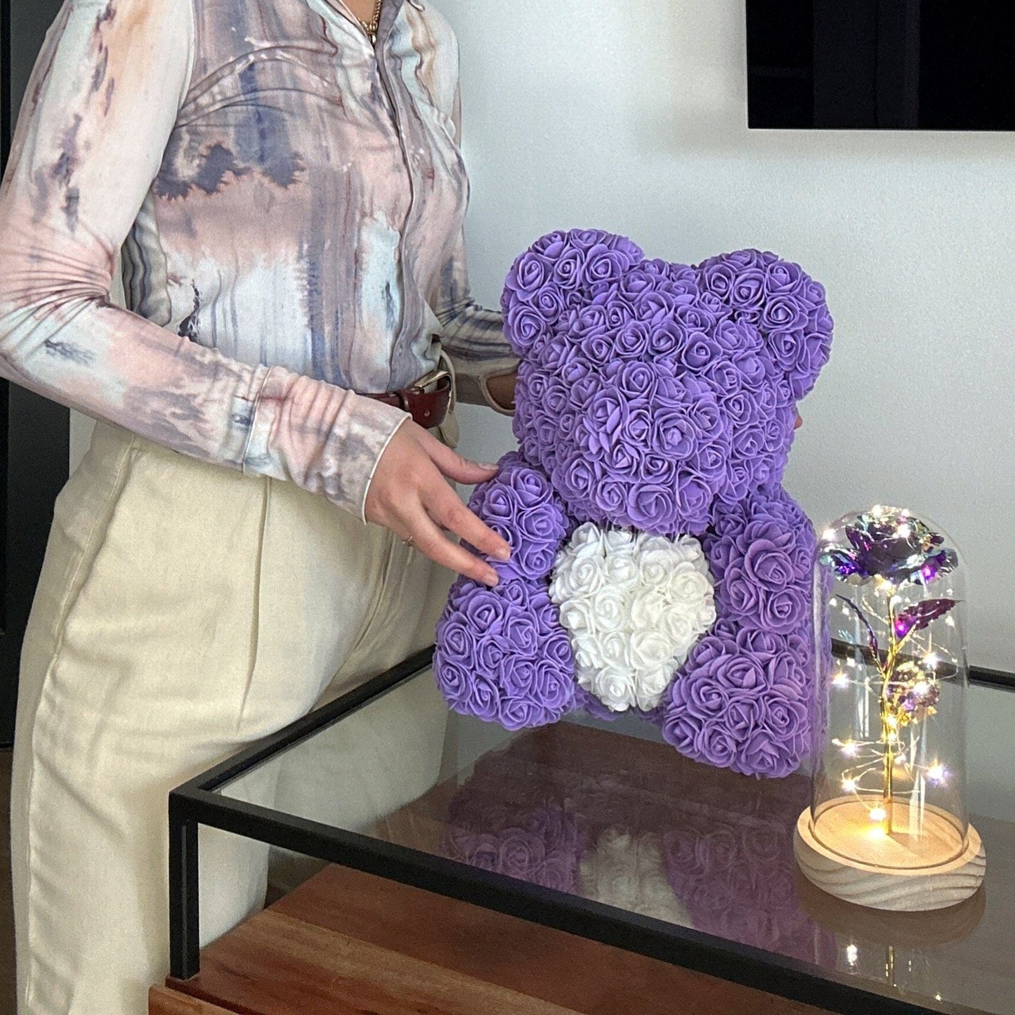 LANZZI Liefdeshart Rozenbeer