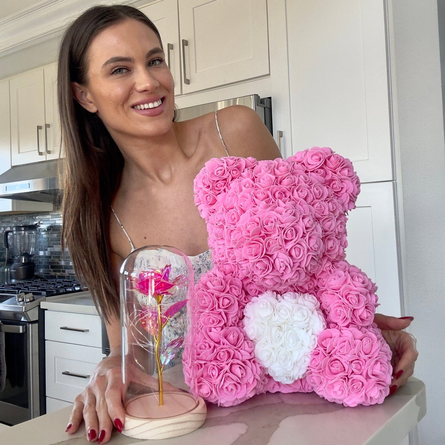 LANZZI Liefdeshart Rozenbeer