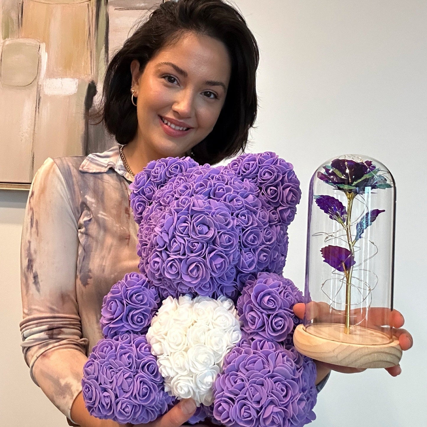 LANZZI Liefdeshart Rozenbeer